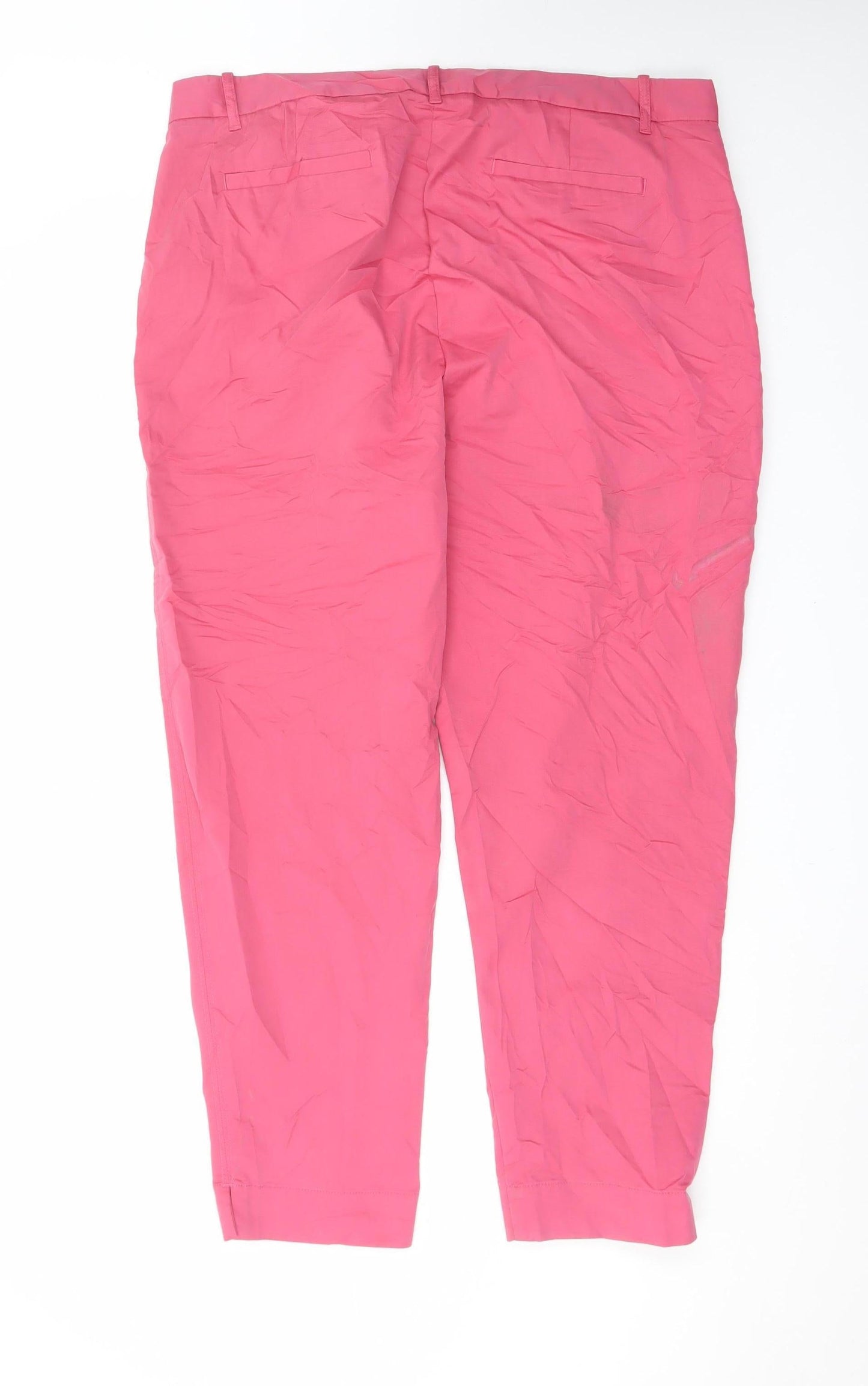 Marks and Spencer Women's Pink Chino Trousers Size 20