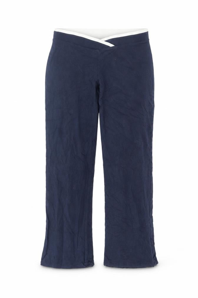Marks & Spencer Women’s Blue Jersey Stretch Trousers UK 10 Short
