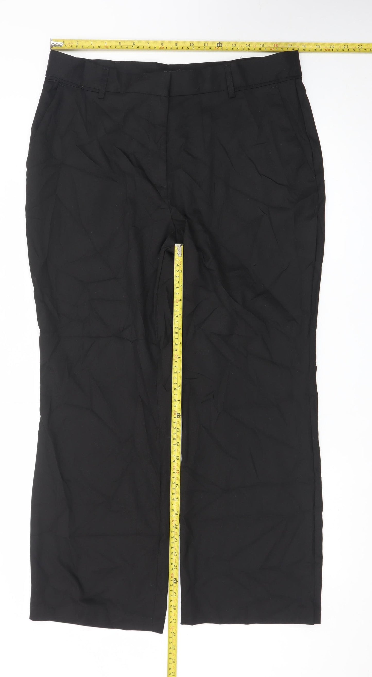 Next Women’s Black Plus Size 18 Dress Trousers Polyester Blend
