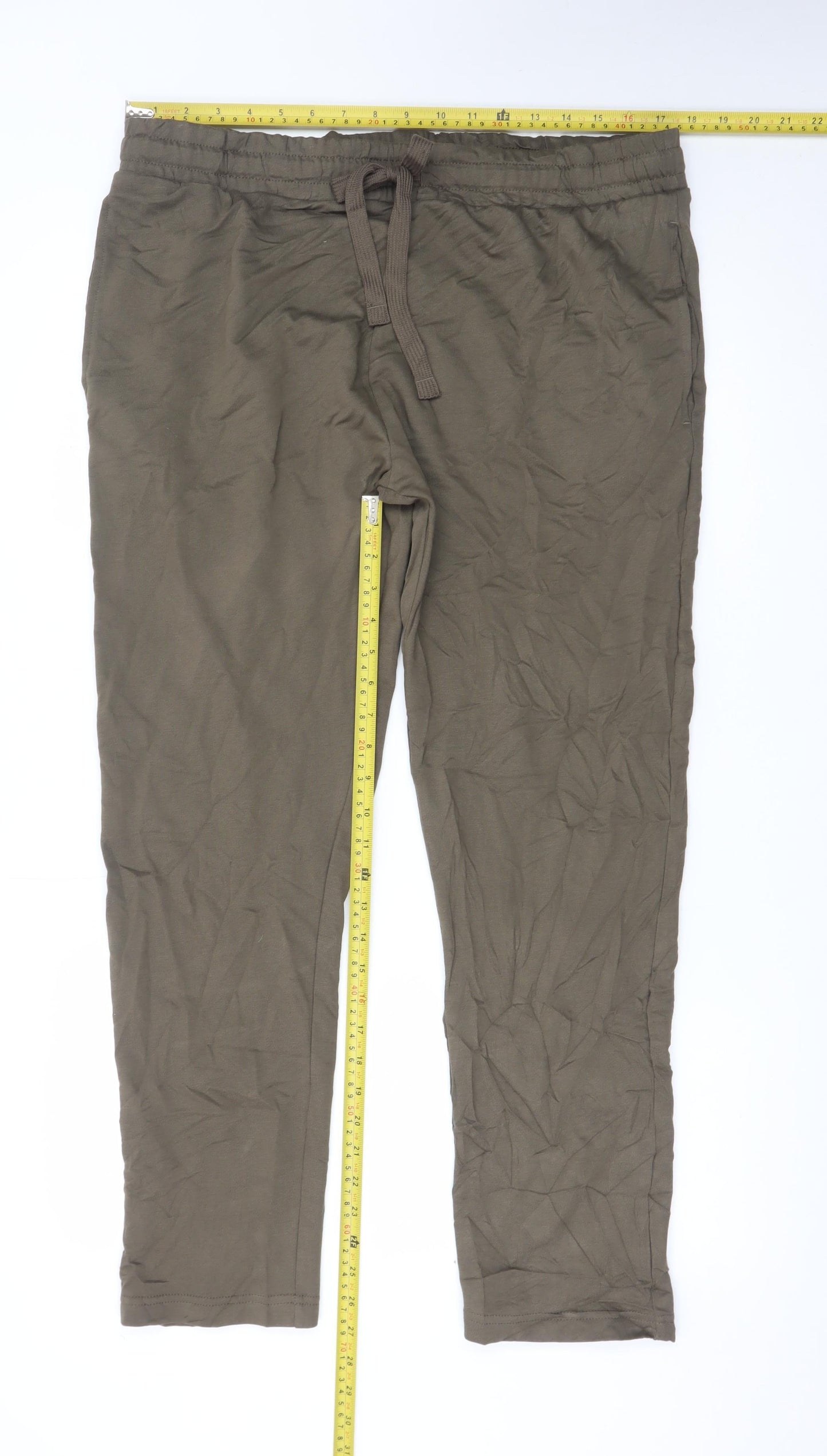 Marks and Spencer Men's Brown Jogger Trousers L Regular Fit