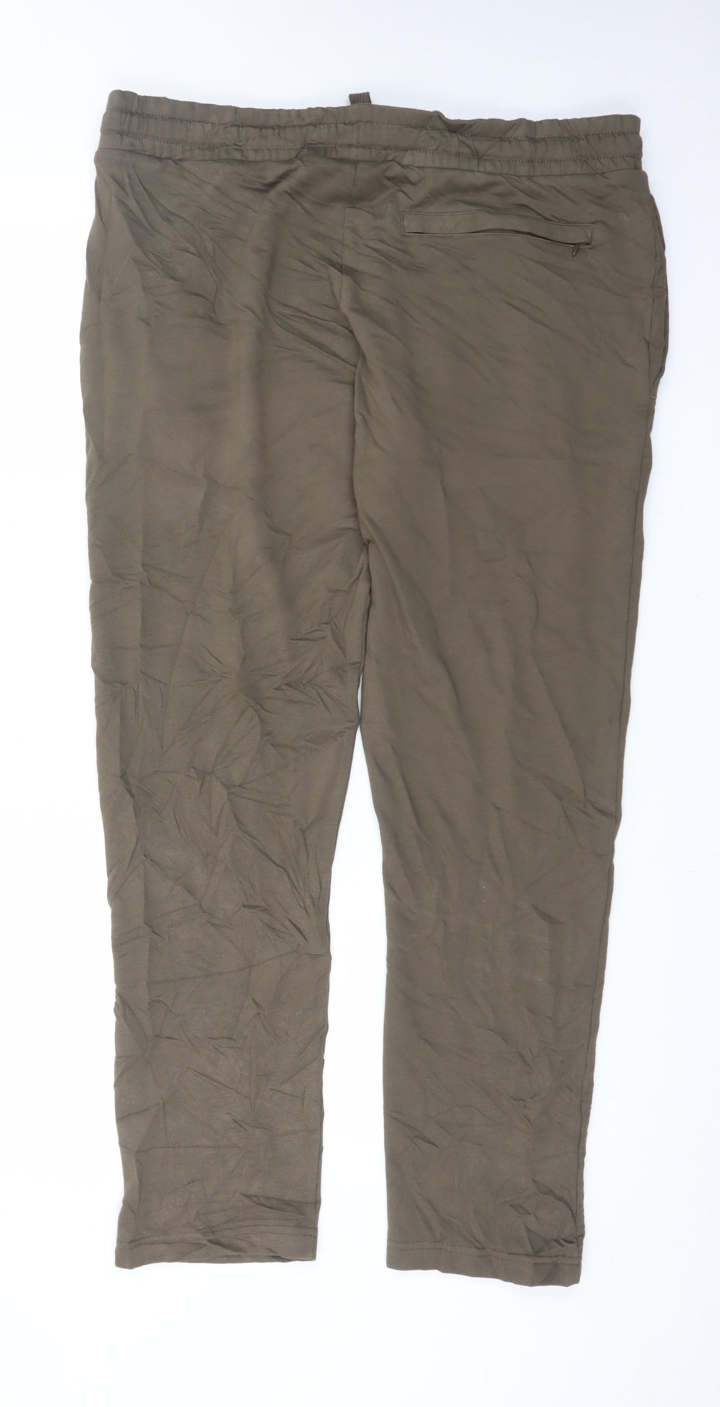 Marks and Spencer Men's Brown Jogger Trousers L Regular Fit