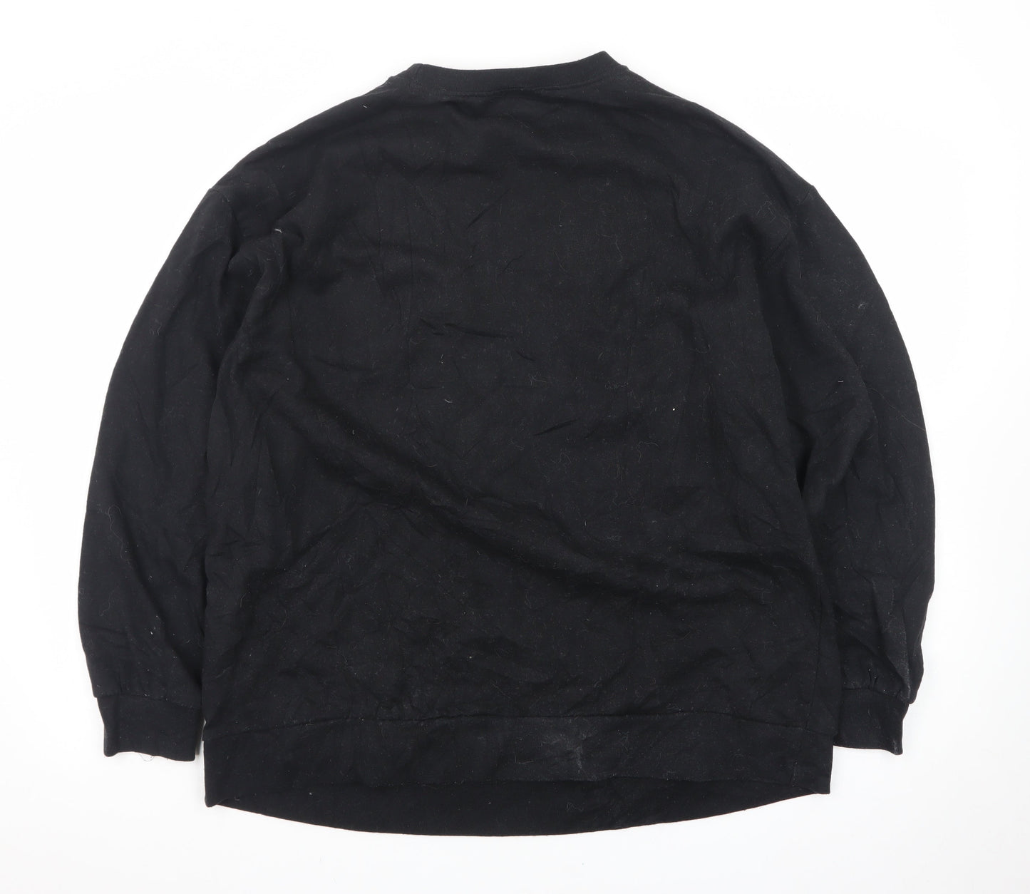 Boohoo Unisex Black 'MAMA' Graphic Pullover Sweatshirt Size L
