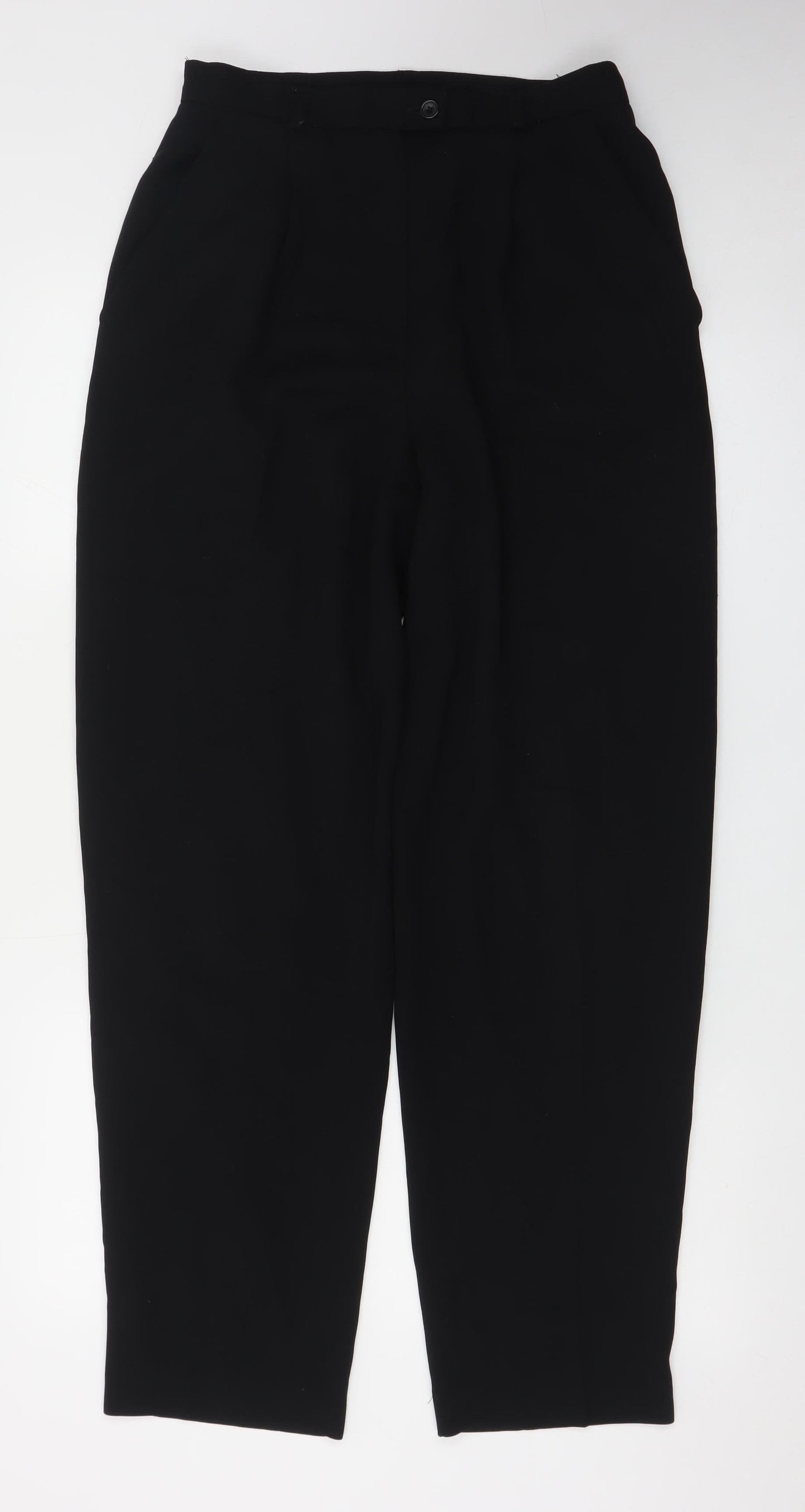 Casual Corner Women's Black Size 8 High Rise Pleated Trousers