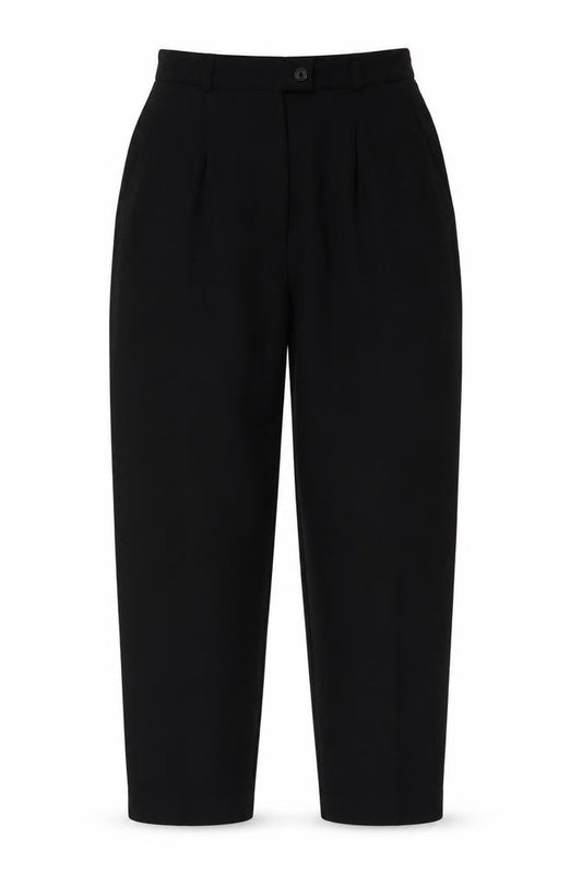 Casual Corner Women's Black Size 8 High Rise Pleated Trousers