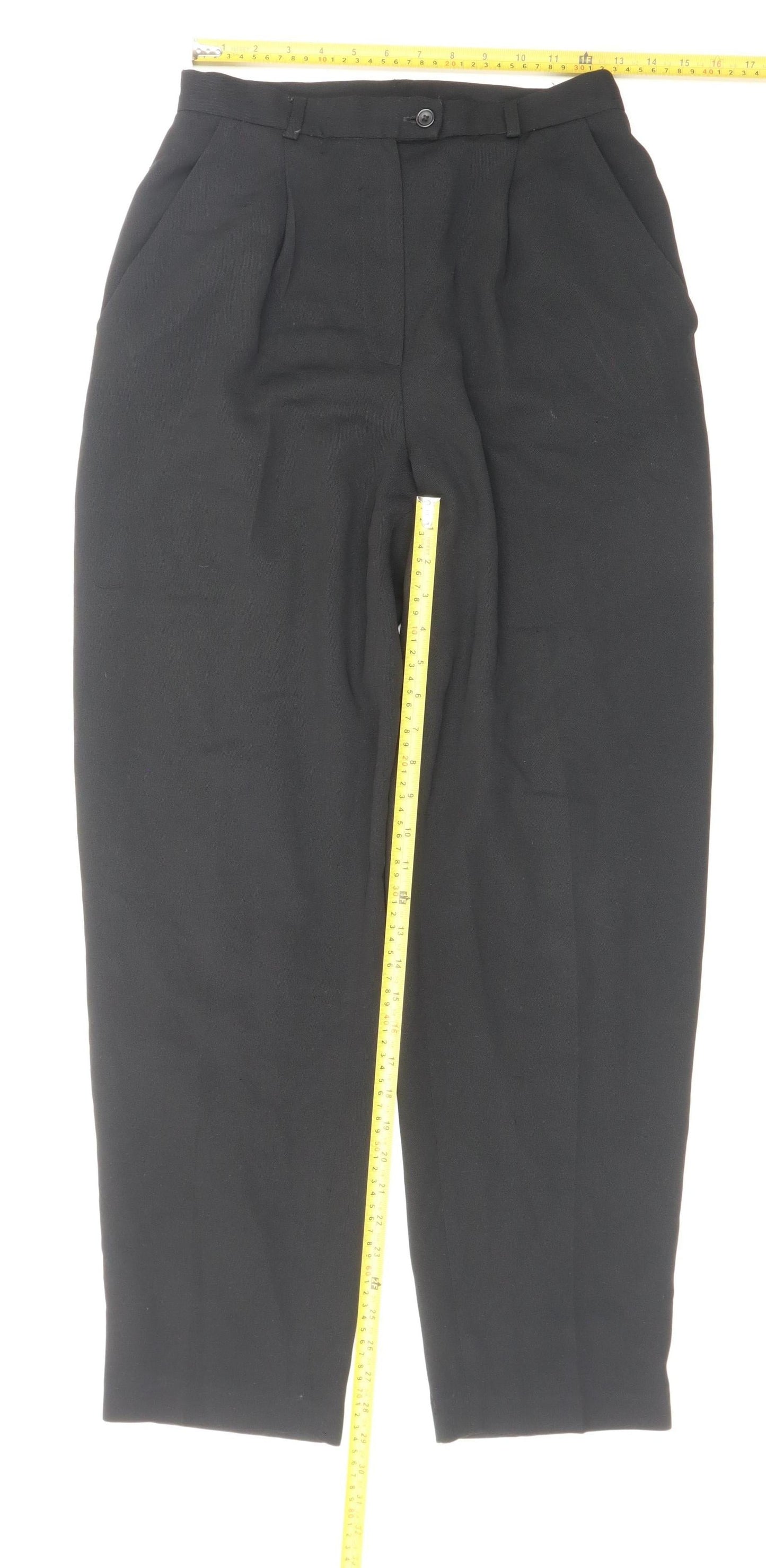 Casual Corner Women's Black Size 8 High Rise Pleated Trousers