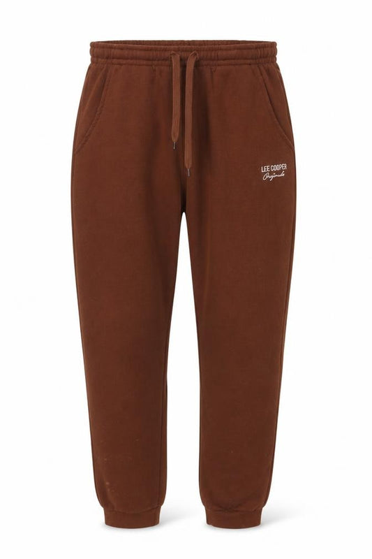 Lee Cooper Women's Brown Jogger Trousers UK 14 Cotton Blend