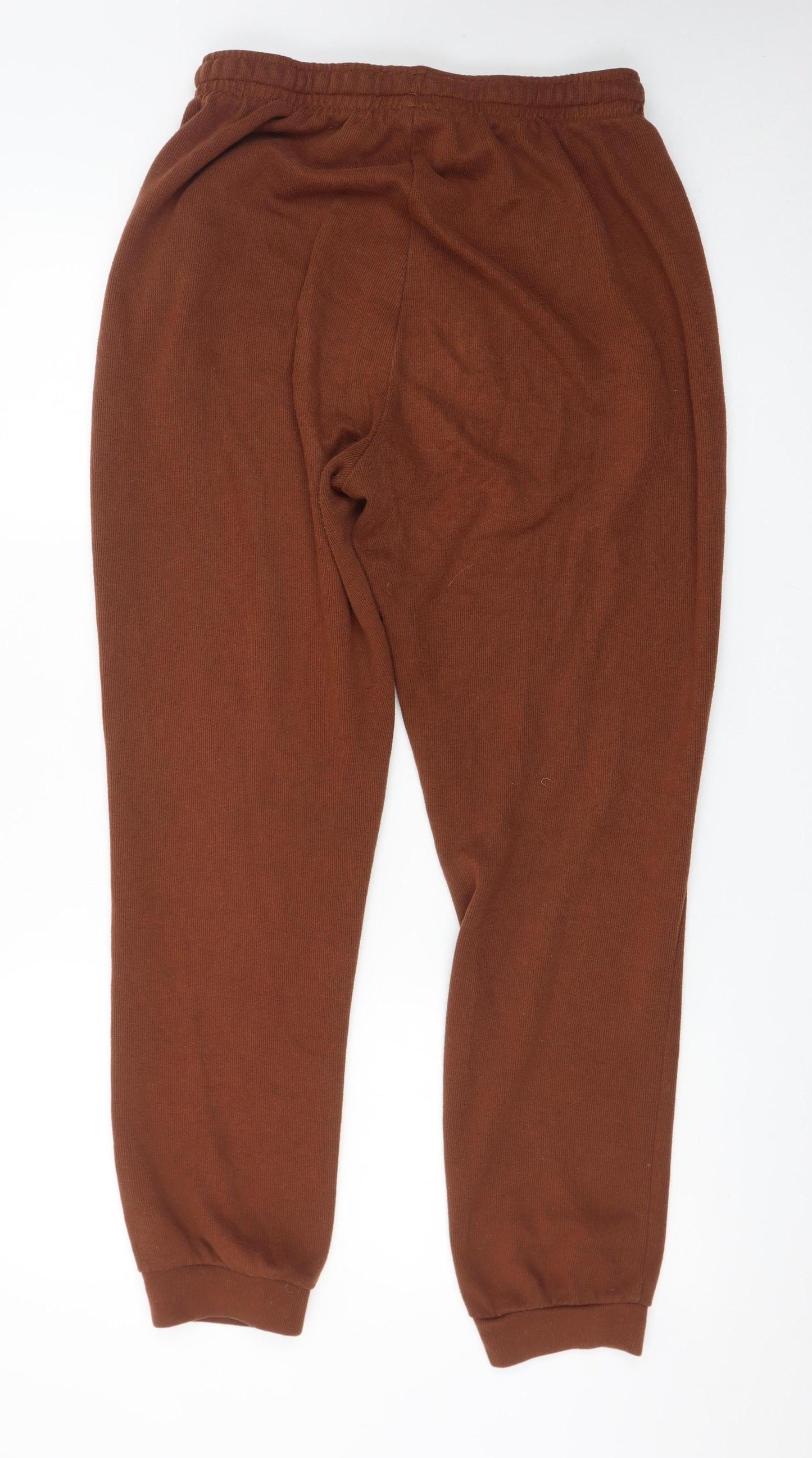 Lee Cooper Women's Brown Jogger Trousers UK 14 Cotton Blend