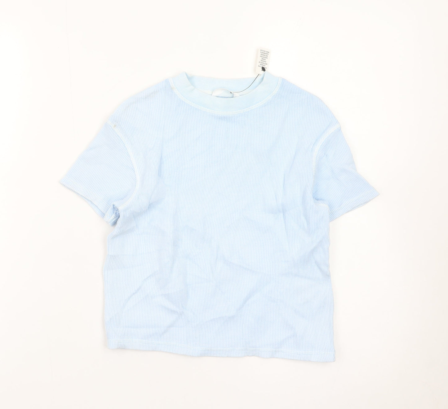 Marks and Spencer Boys Blue Cotton Short Sleeve T-Shirt - 2 Years