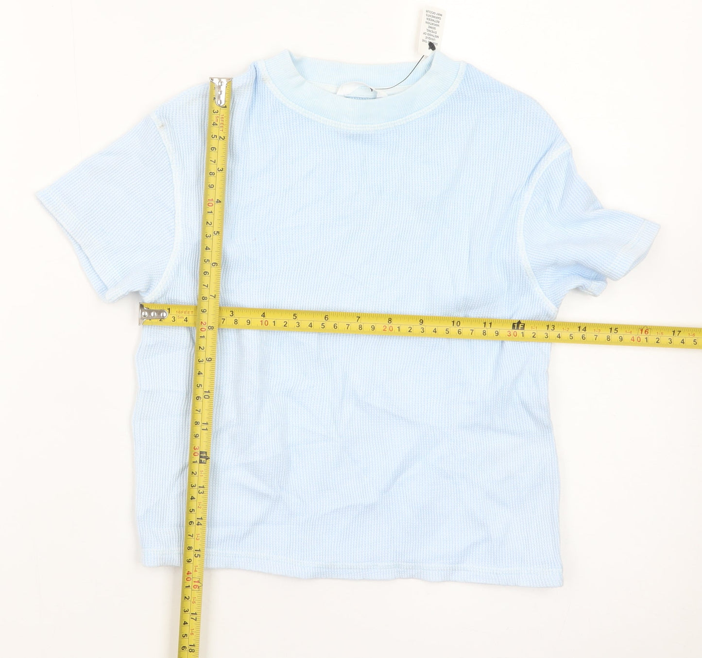 Marks and Spencer Boys Blue Cotton Short Sleeve T-Shirt - 2 Years