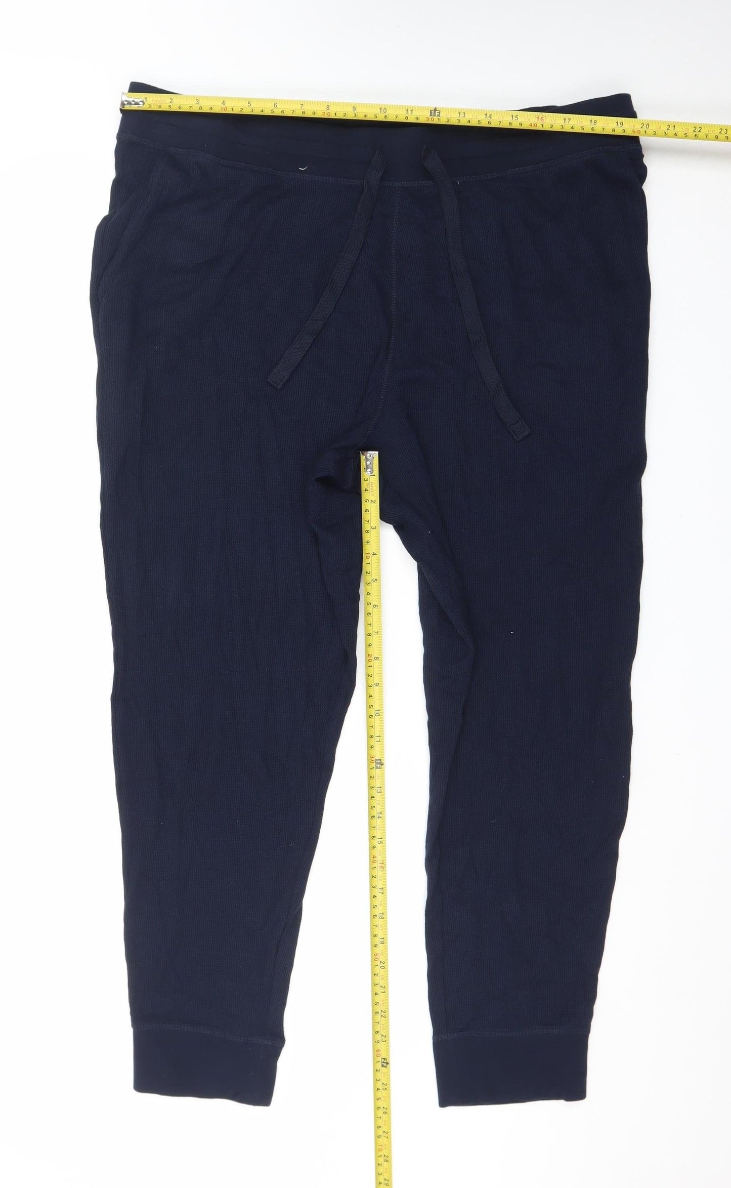 Loungewear Men's Navy Blue 2XL Lounge Pants Drawstring Cotton Blend