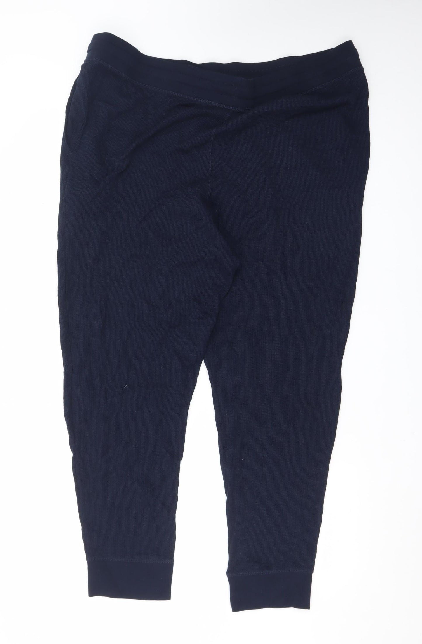 Loungewear Men's Navy Blue 2XL Lounge Pants Drawstring Cotton Blend