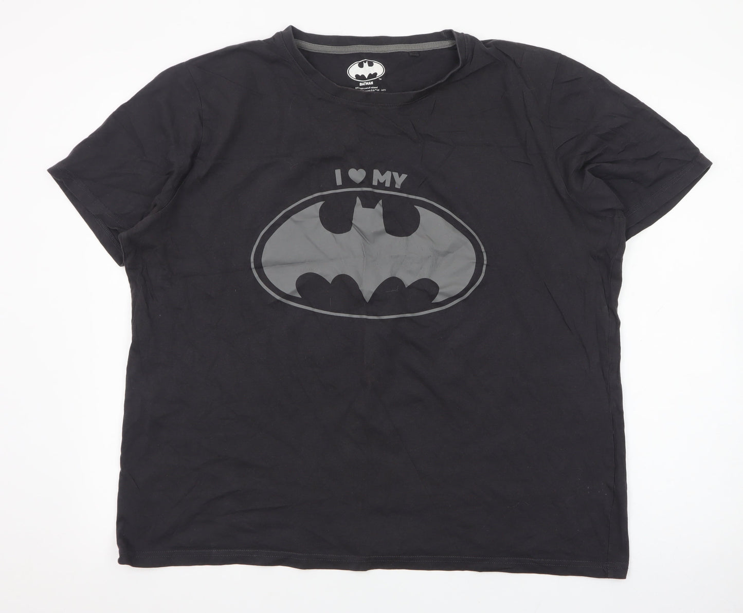 Batman Men’s Black XL Graphic Comic Superhero Short Sleeve T-Shirt