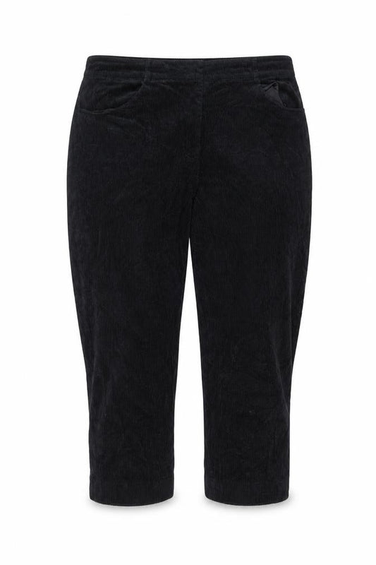 Great Plains Women's Black Corduroy Straight Leg Trousers Size 16