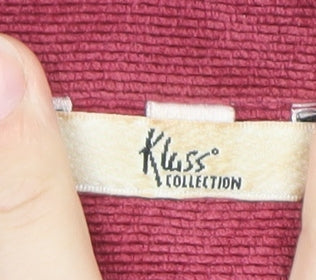 Klass Collection Women Pink Corduroy Blazer Jacket Size 18 Long Sleeve
