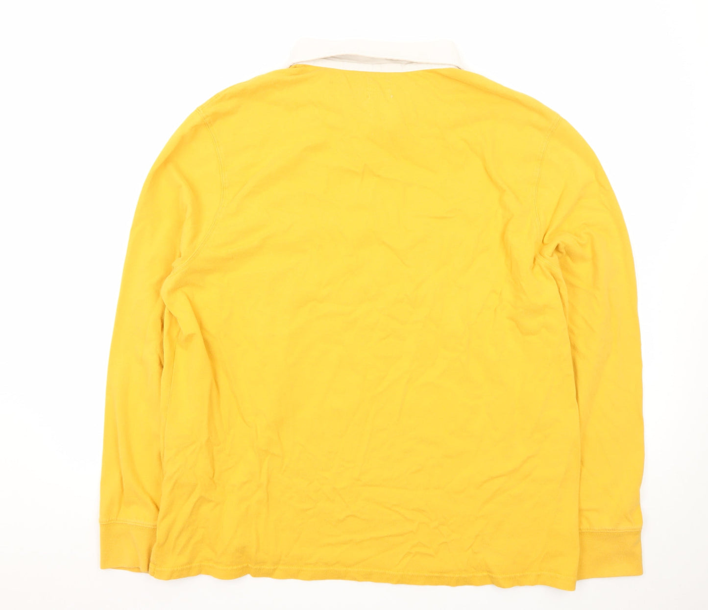 Levi's Men's Yellow Long Sleeve Relaxed Fit Polo XXL