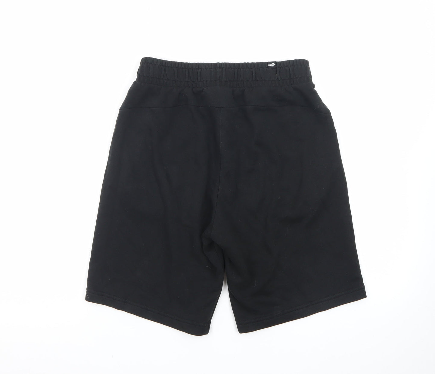 Puma Men’s Black Sweat Shorts Size S Elastic Waist Sportswear