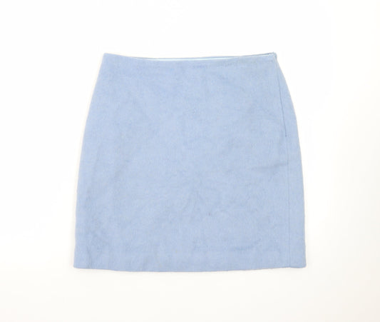 Boden Women's Blue Wool Pencil Skirt Size 10