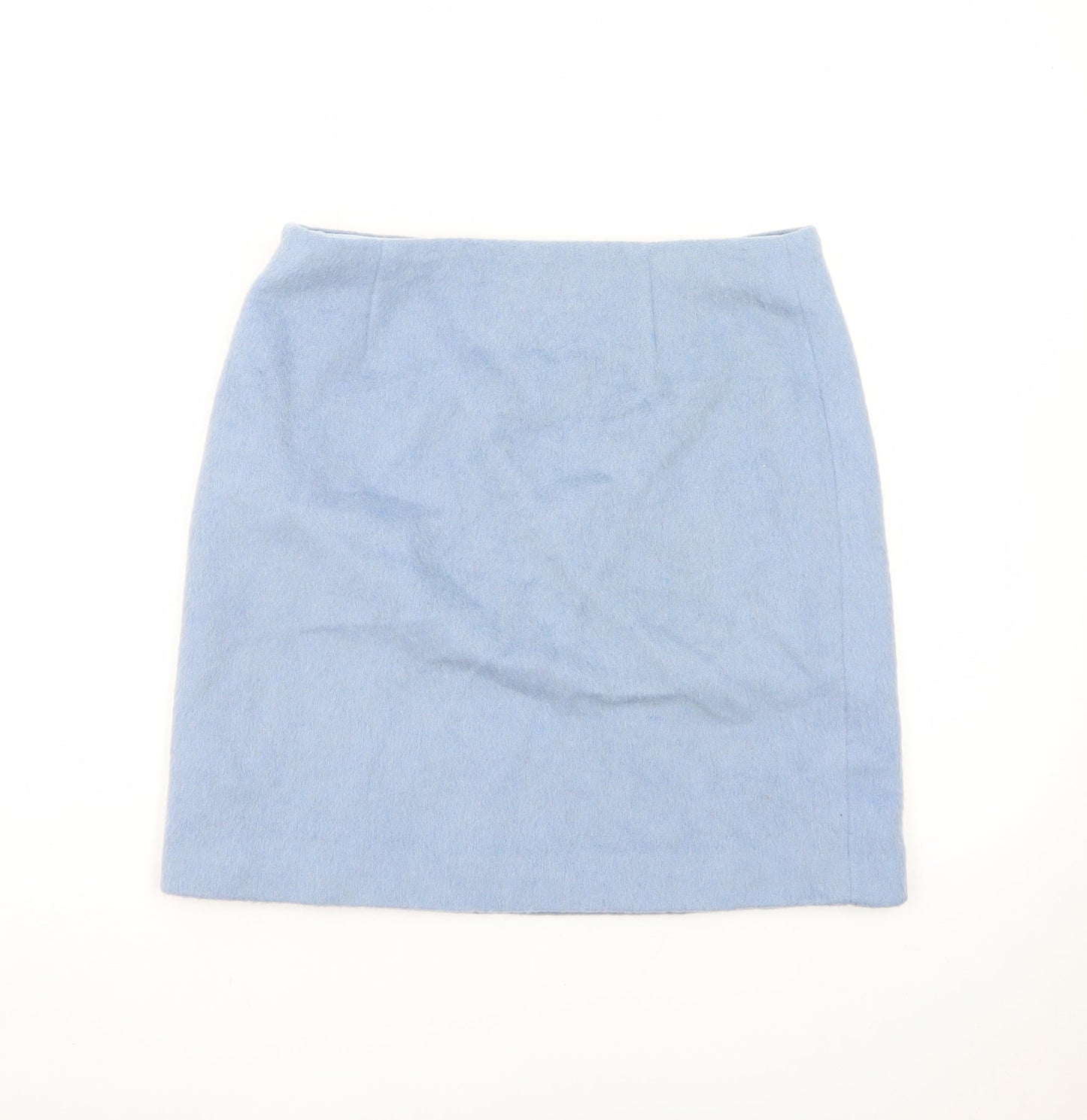 Boden Women's Blue Wool Pencil Skirt Size 10