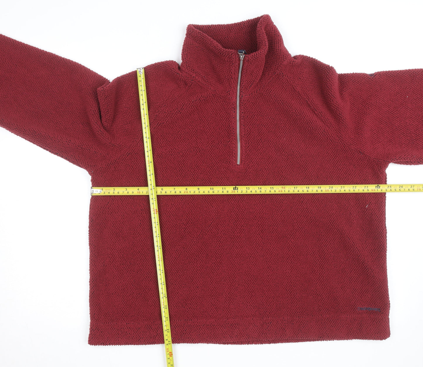 Craghoppers Women Red Fleece 1/2 Zip Pullover Jumper Size 20