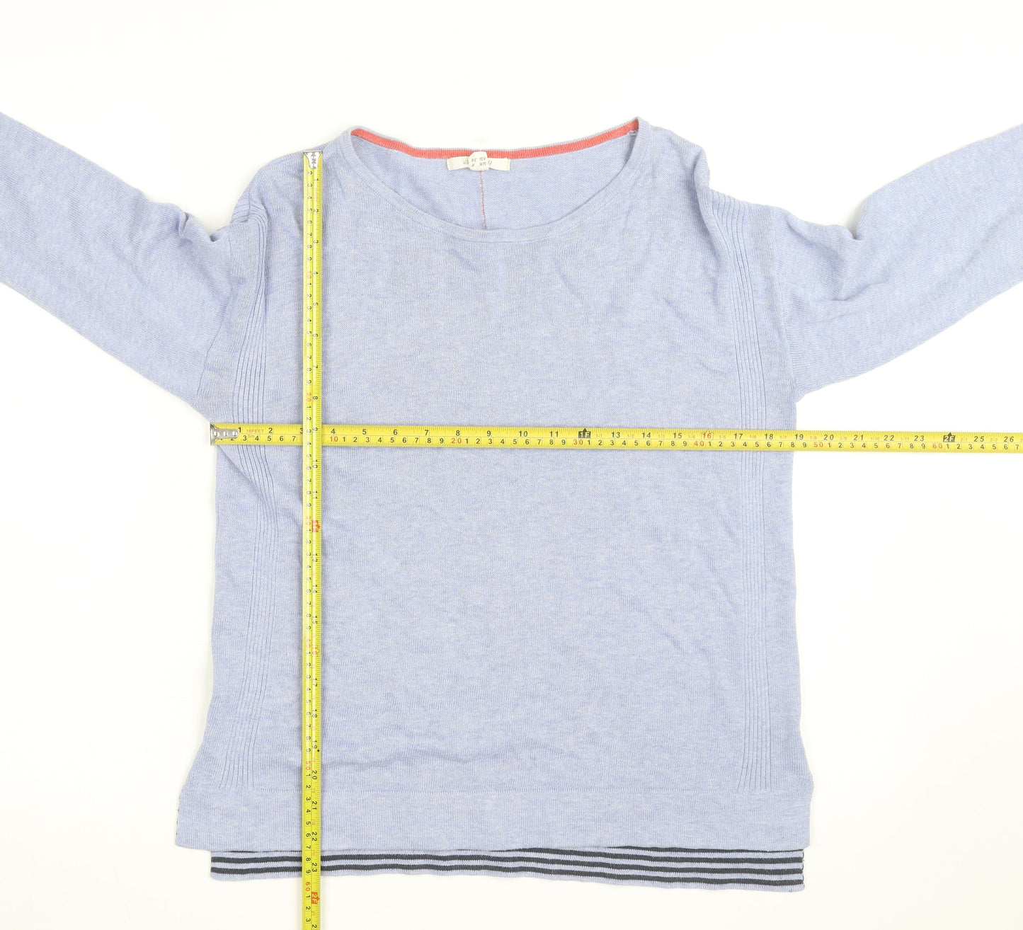 White Stuff Women Blue Size 8 Crew Neck Pullover Jumper