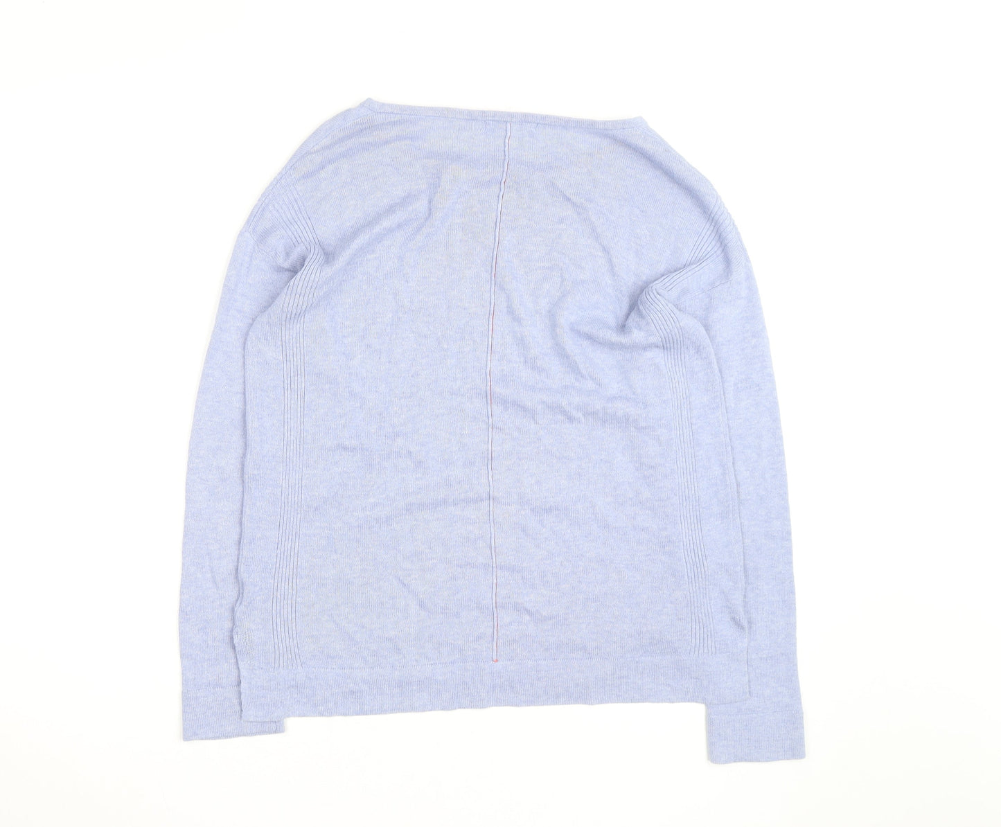 White Stuff Women Blue Size 8 Crew Neck Pullover Jumper