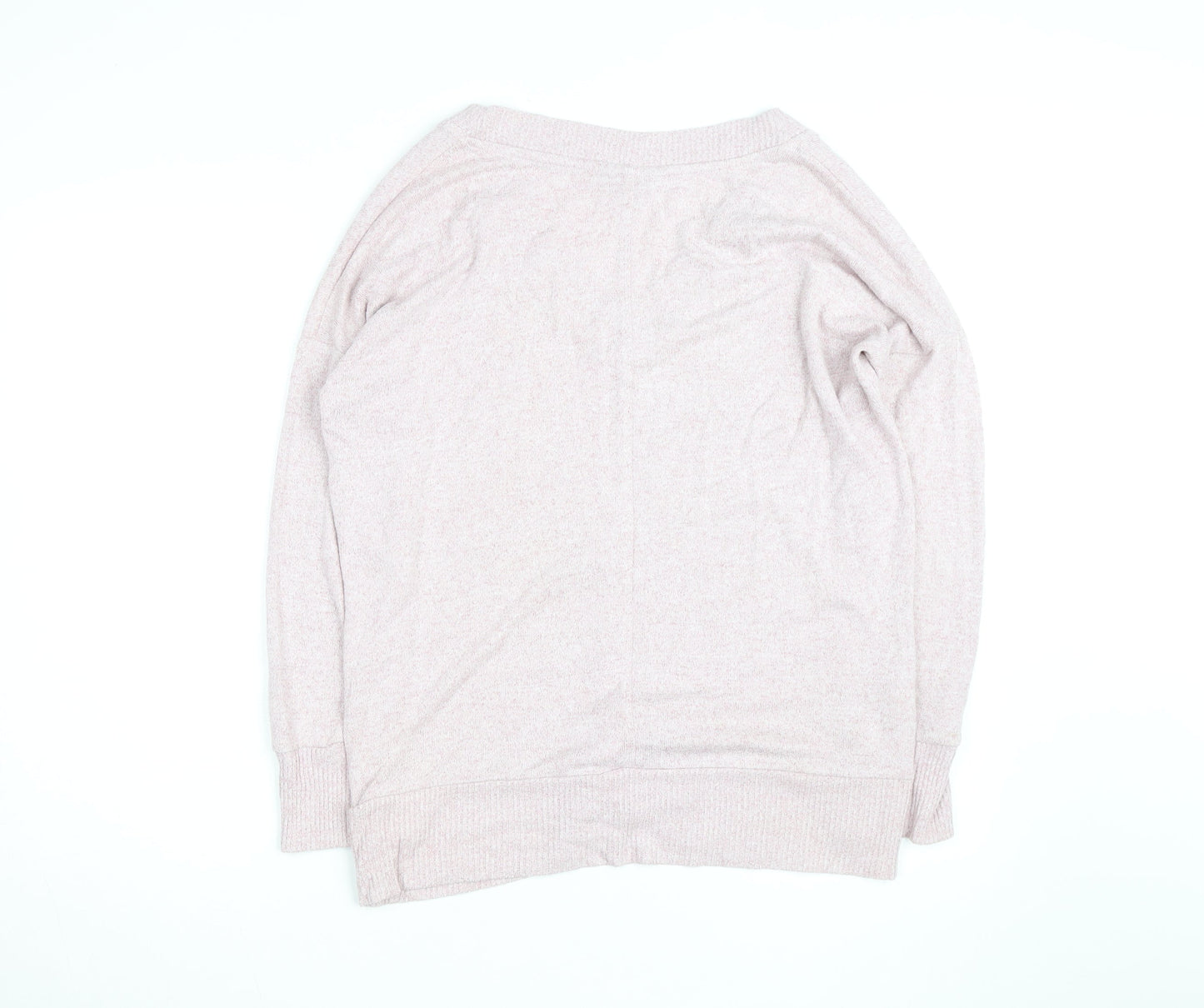 Next Men Pink V-Neck Knit Pullover Jumper Size L