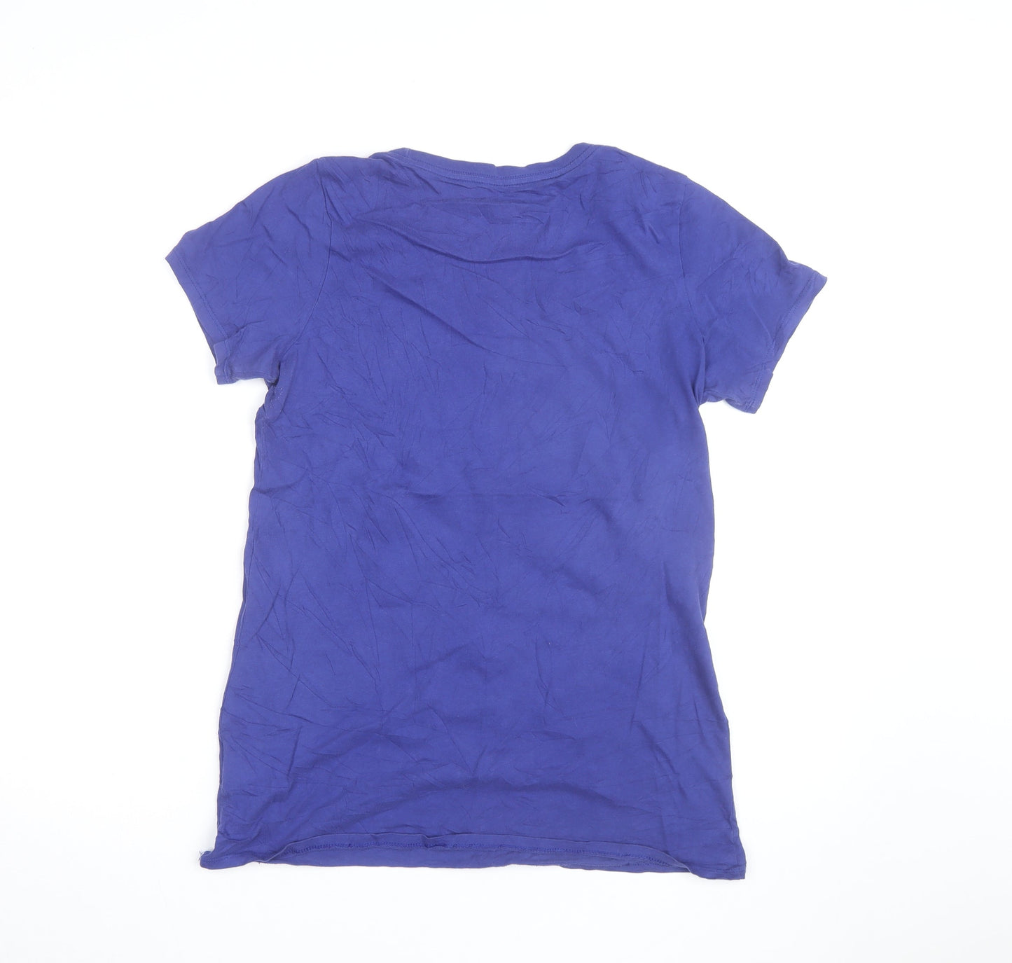 Nike Women's Blue Just Do It T-Shirt Size S Short Sleeve Cotton