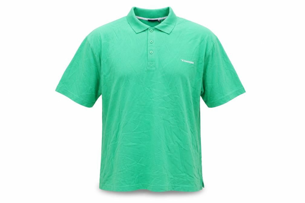Diadora Men's Green XL Cotton Polo Shirt Casual Sports Top