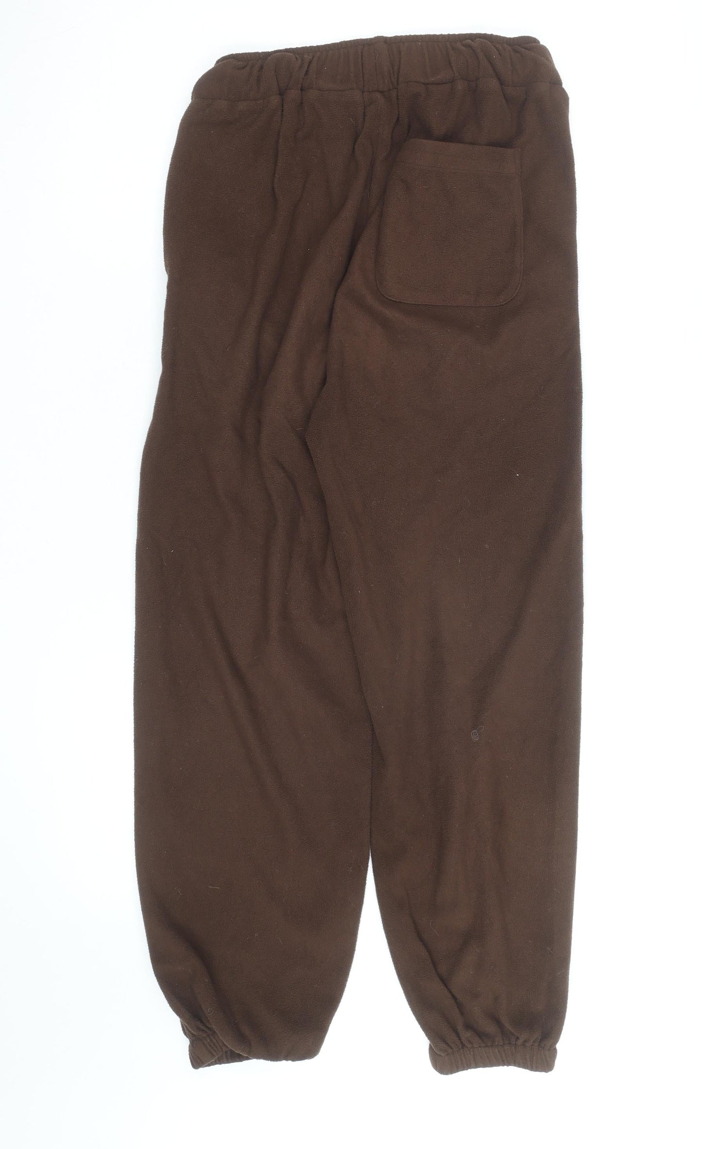 Collusion Women Brown Fleece Jogger Trousers Size 6