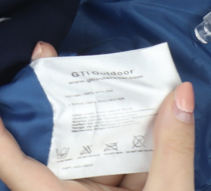 GTI Outdoor Women's Blue Waterproof Parka Jacket Size S