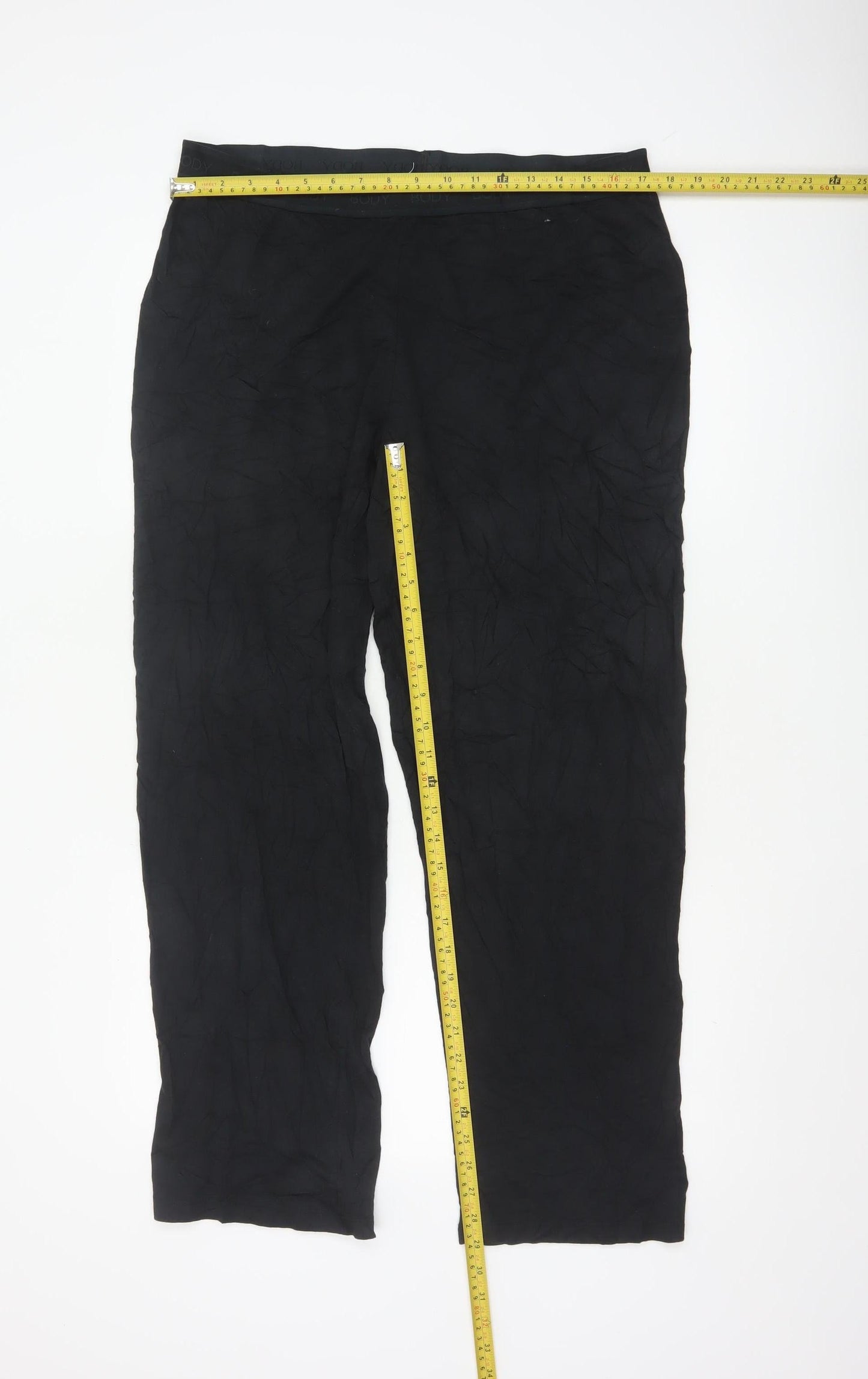 Marks and Spencer Body Men's Black Jersey Cotton Modal Sweatpants Size 18