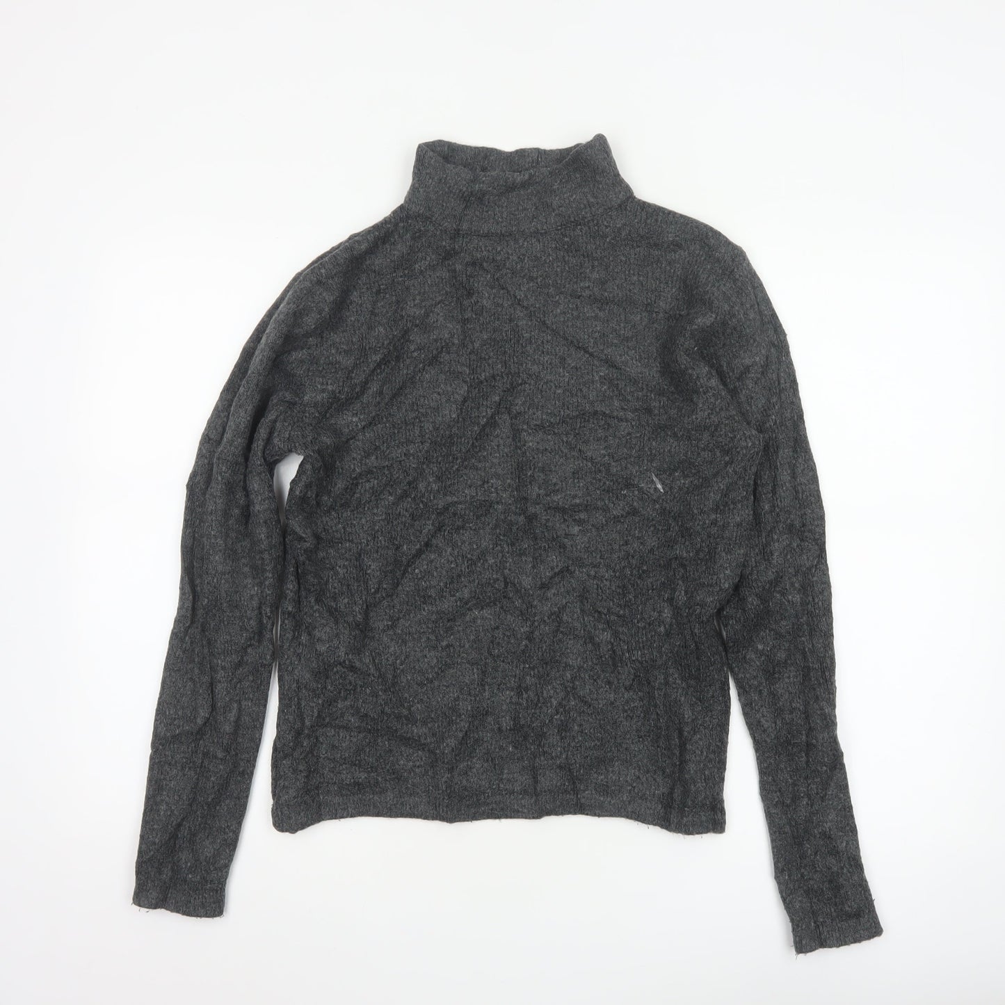 Brave Soul Women's Grey Roll Neck Knit Jumper Size 16
