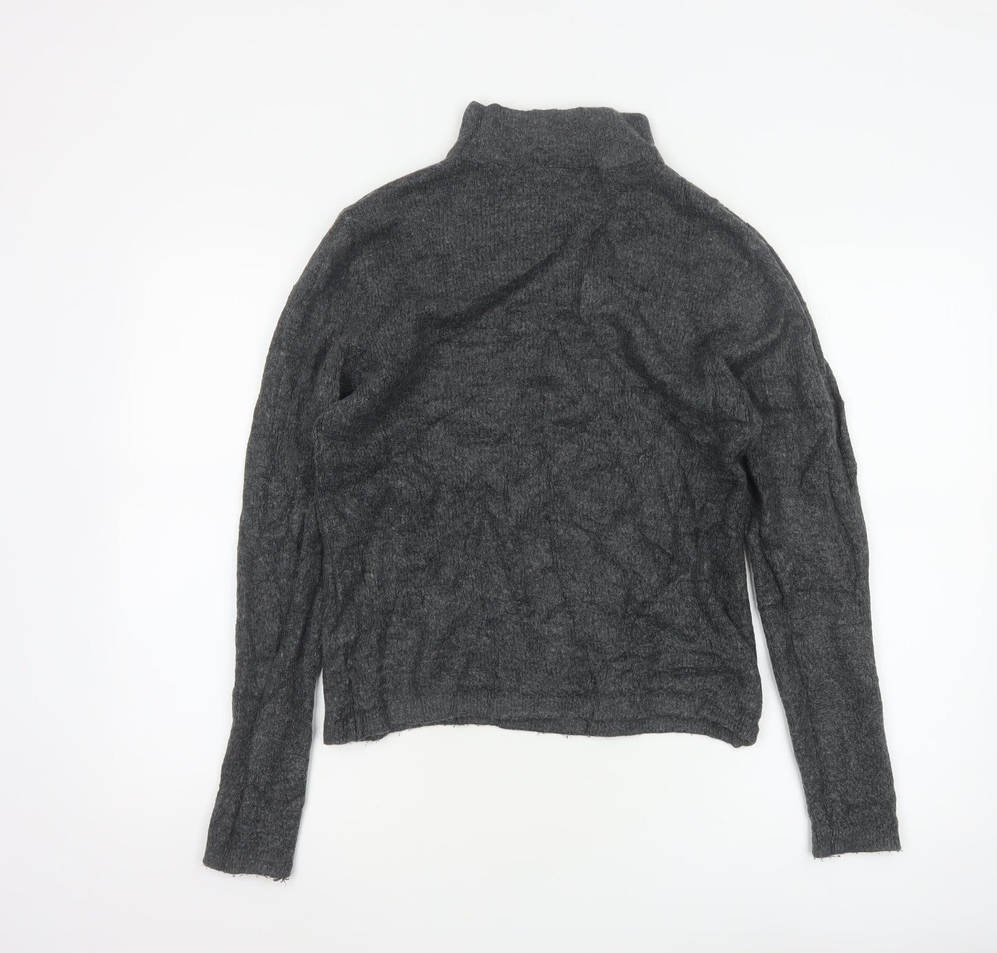 Brave Soul Women's Grey Roll Neck Knit Jumper Size 16