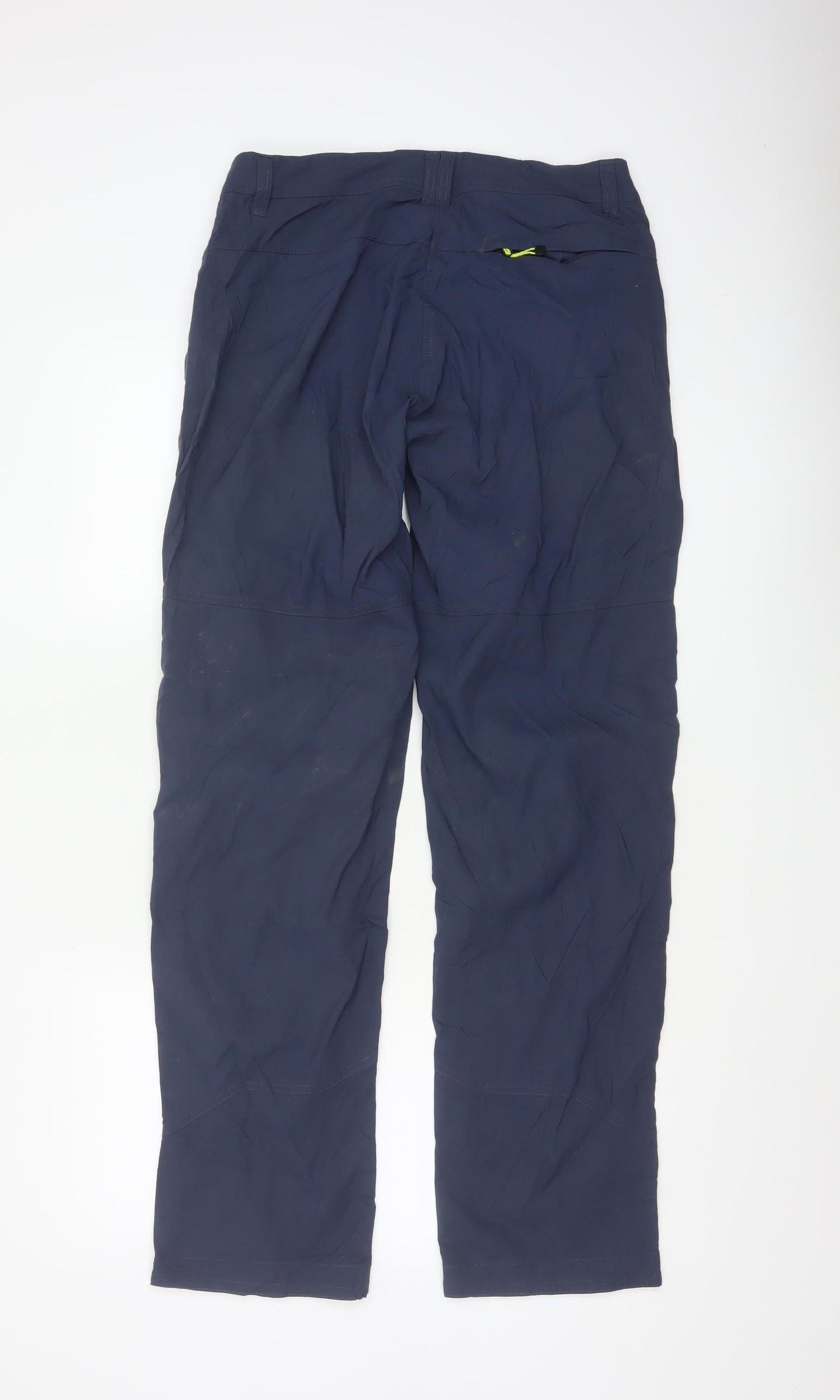 TOG24 Women's Blue Cargo Trousers Size 10 Long Polyamide Stretch