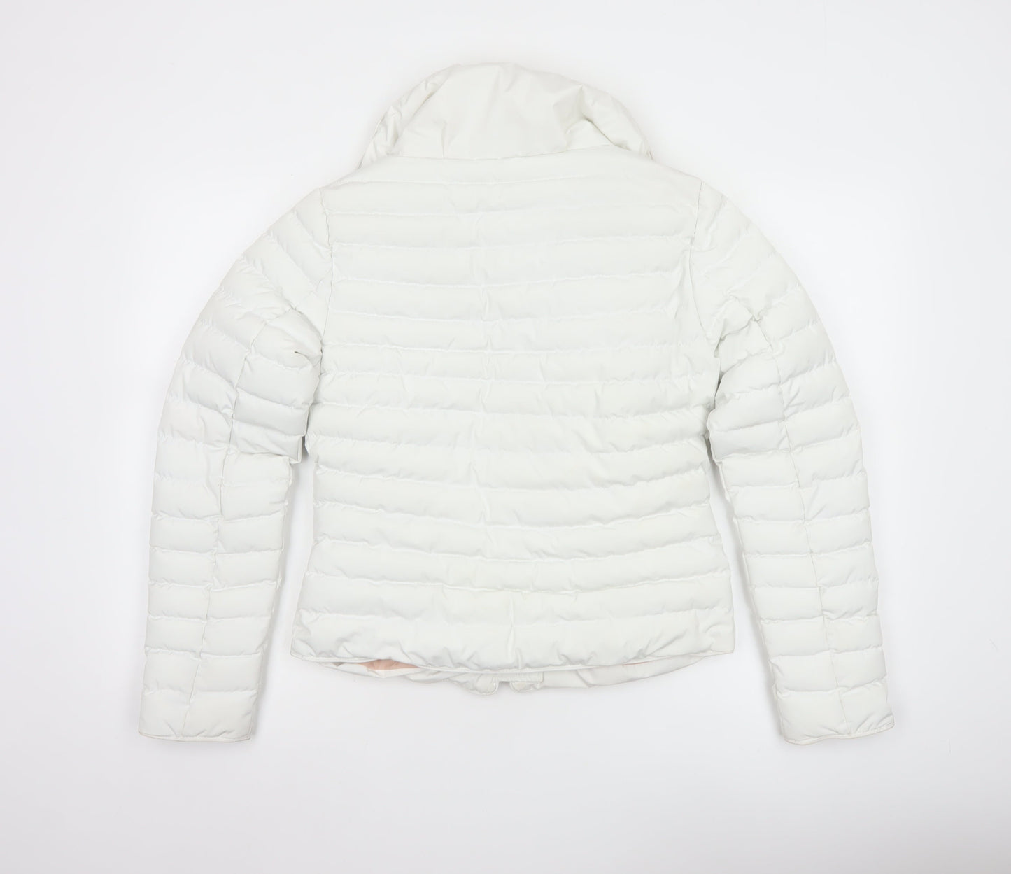Tokyo Laundry Women’s White Puffer Jacket UK 8 XS Lightweight Quilted
