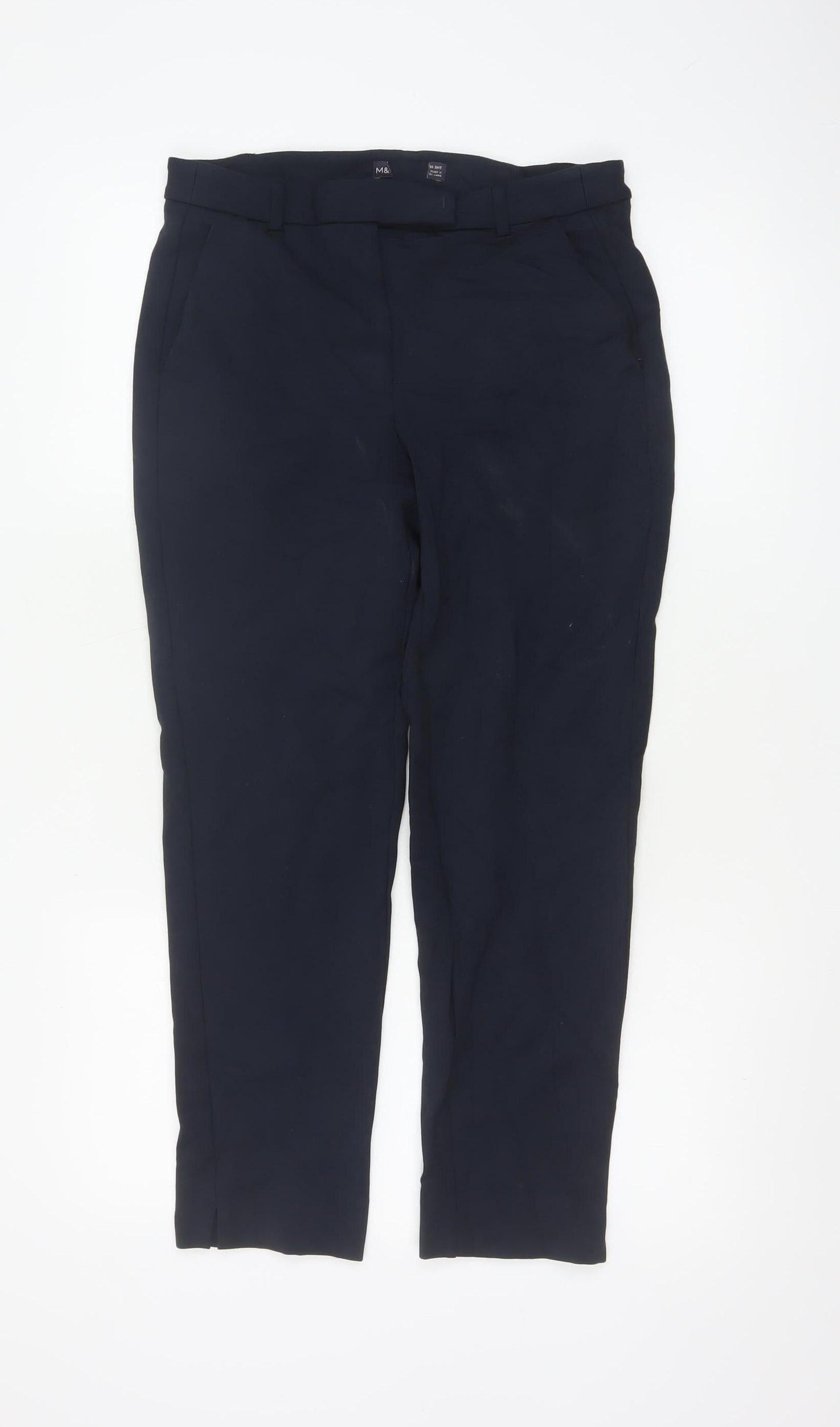 Marks and Spencer Womens Navy Blue Slim Dress Pants Size 12
