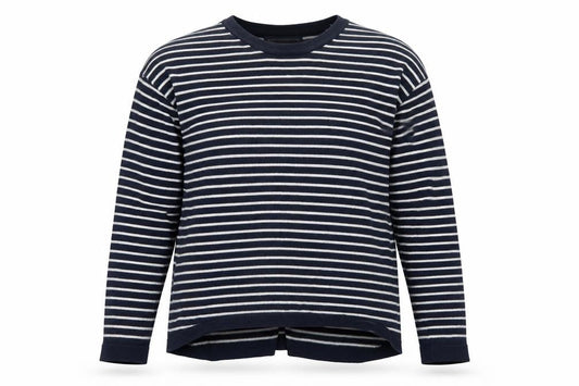 Paul Costelloe Women's Blue Striped Cotton Cardigan UK 10