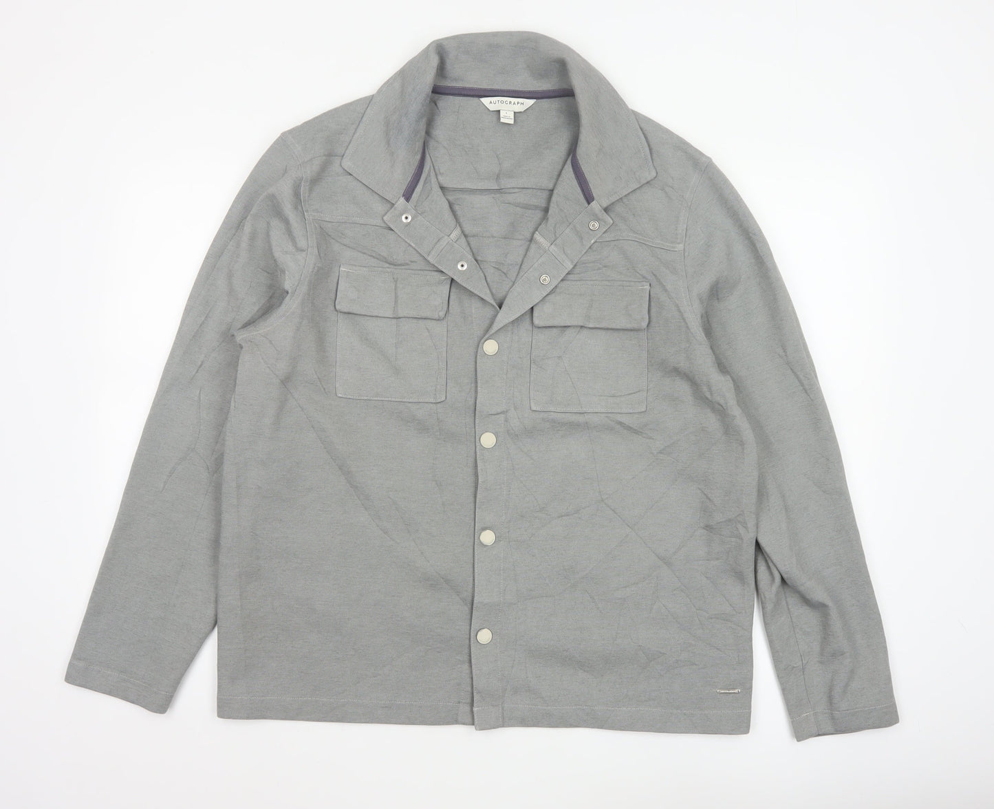 Marks and Spencer Autograph Men's Grey L Casual Lightweight Jacket