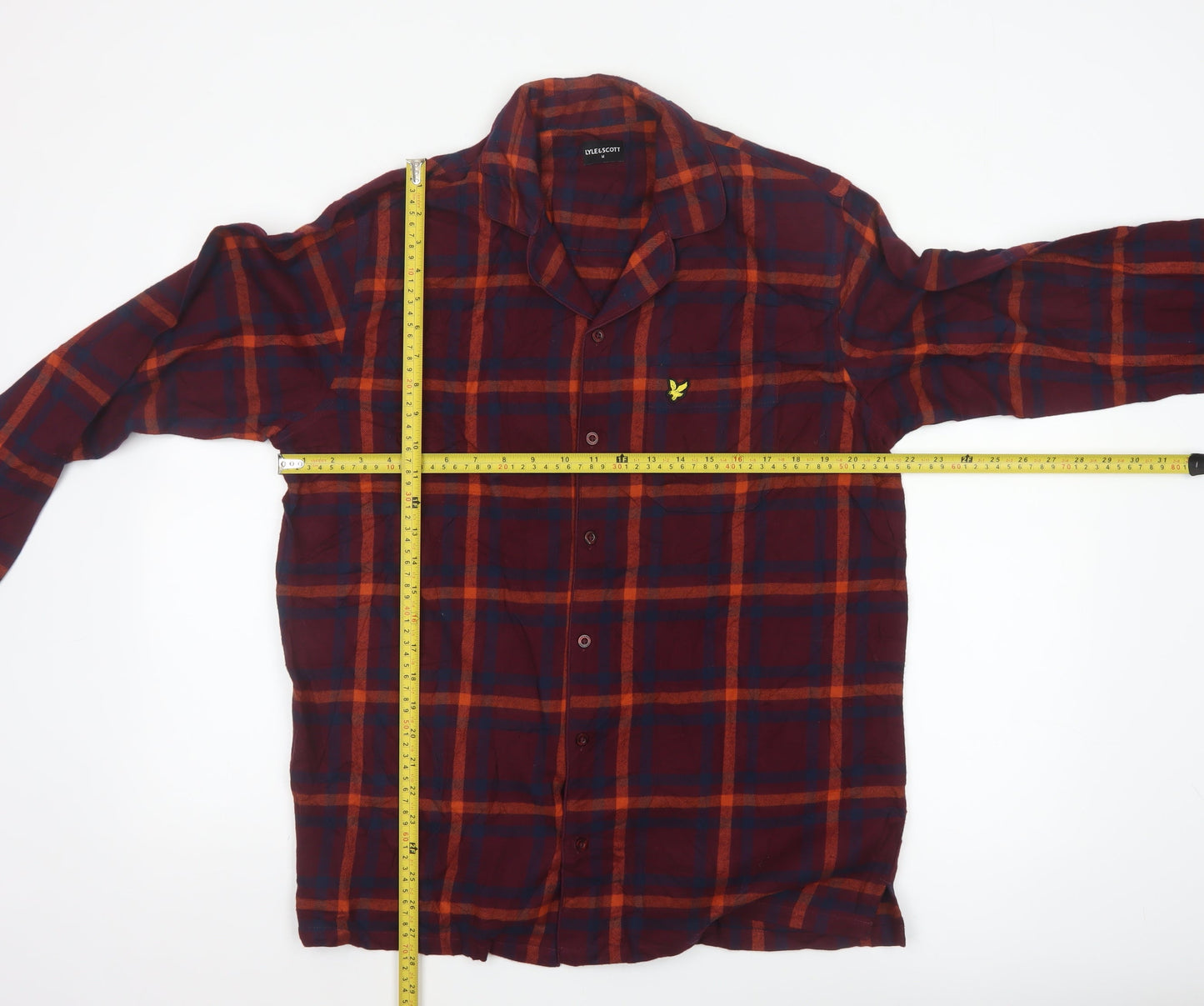 Lyle & Scott Men's Multicoloured Check Cotton Flannel Shirt M