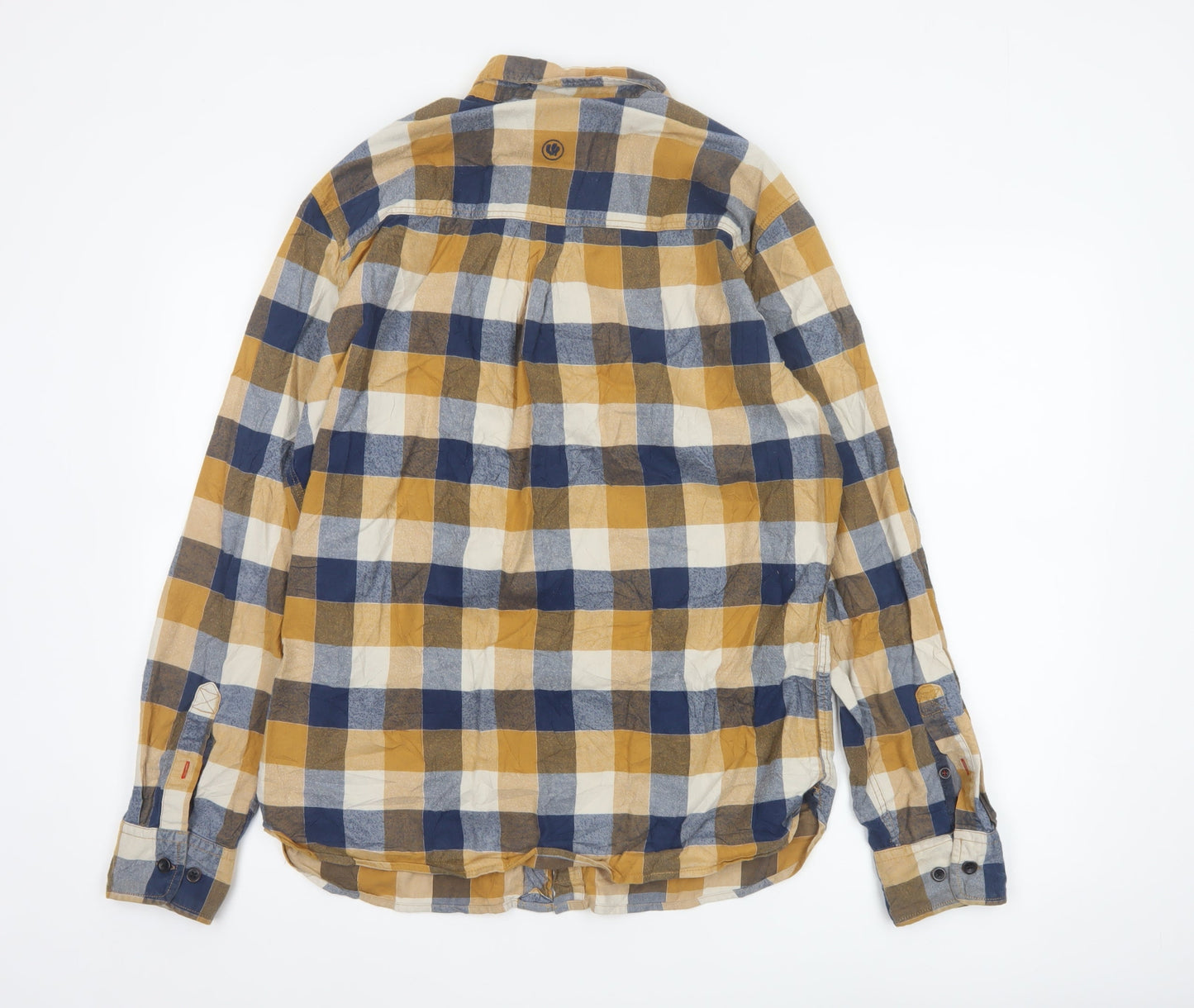 Fat Face Men's Multicoloured Check Cotton Button-Up Shirt Size M