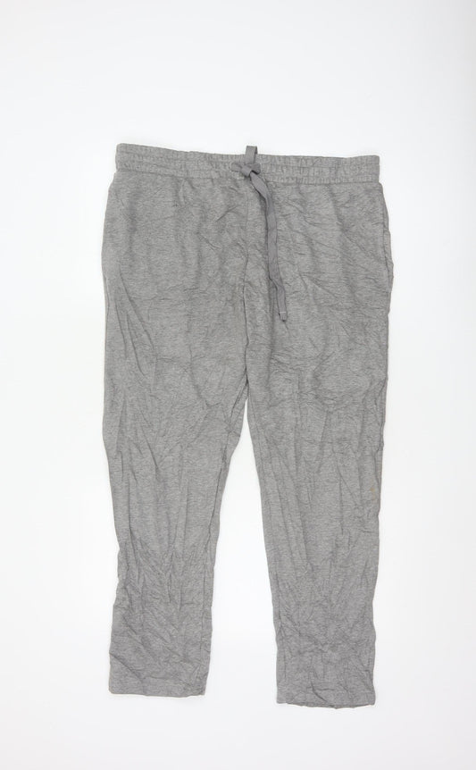 Marks and Spencer Mens Grey Regular Fit Jogger Trousers L