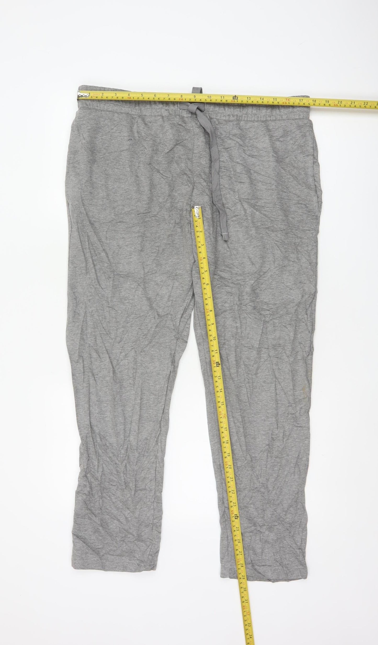 Marks and Spencer Mens Grey Regular Fit Jogger Trousers L