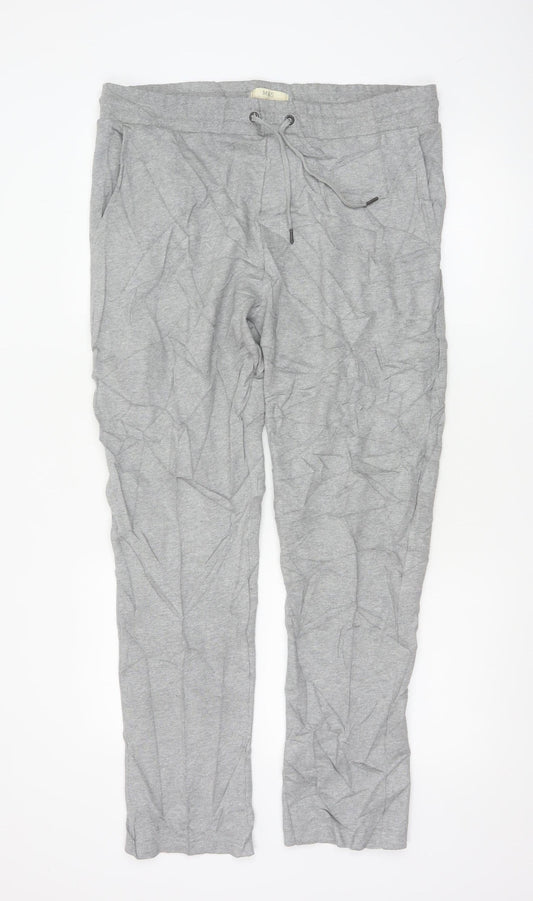 Marks and Spencer Men's Grey Regular Fit Sweatpants Size L