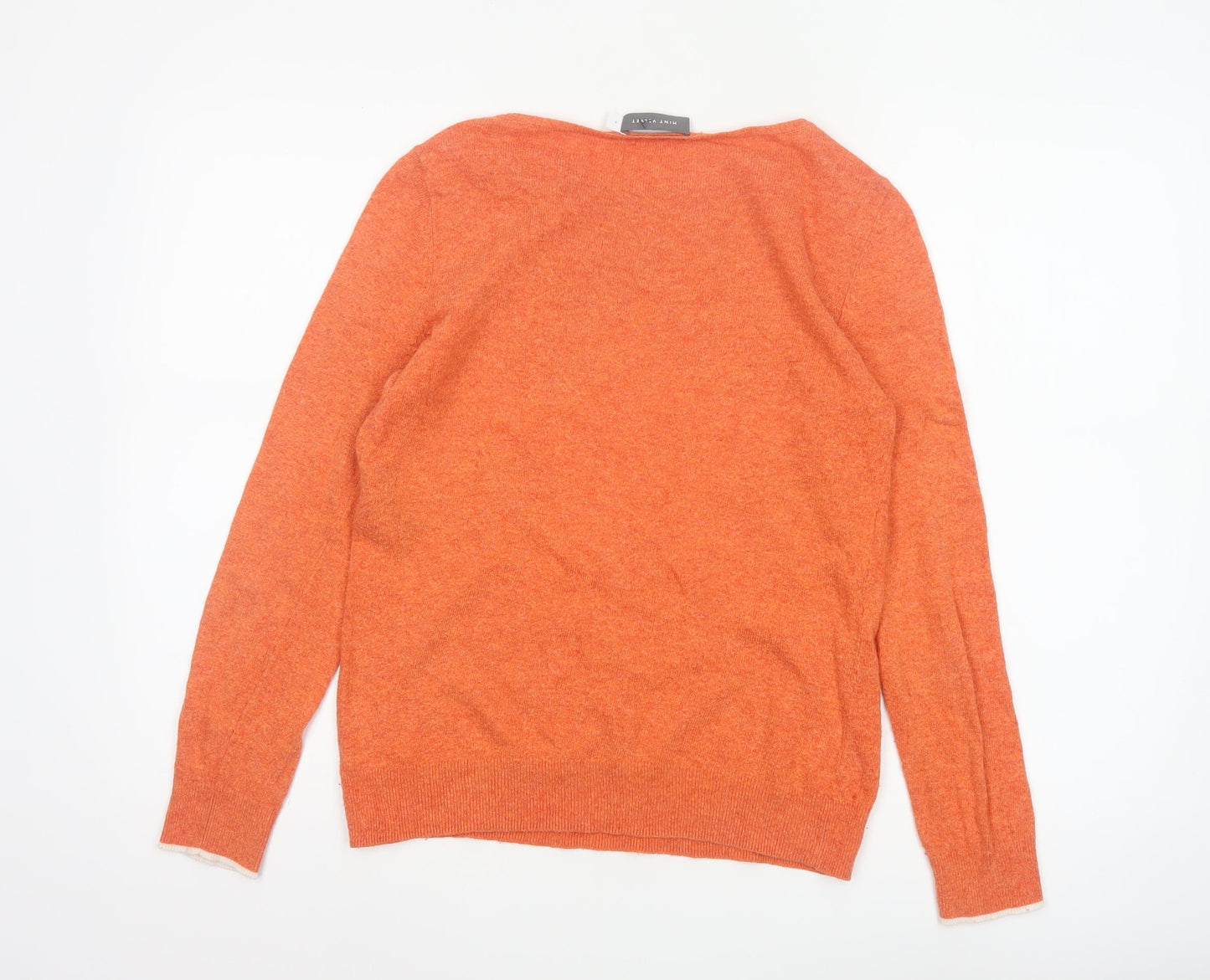 Mint Velvet Women's Orange Star Pullover Jumper Size 8