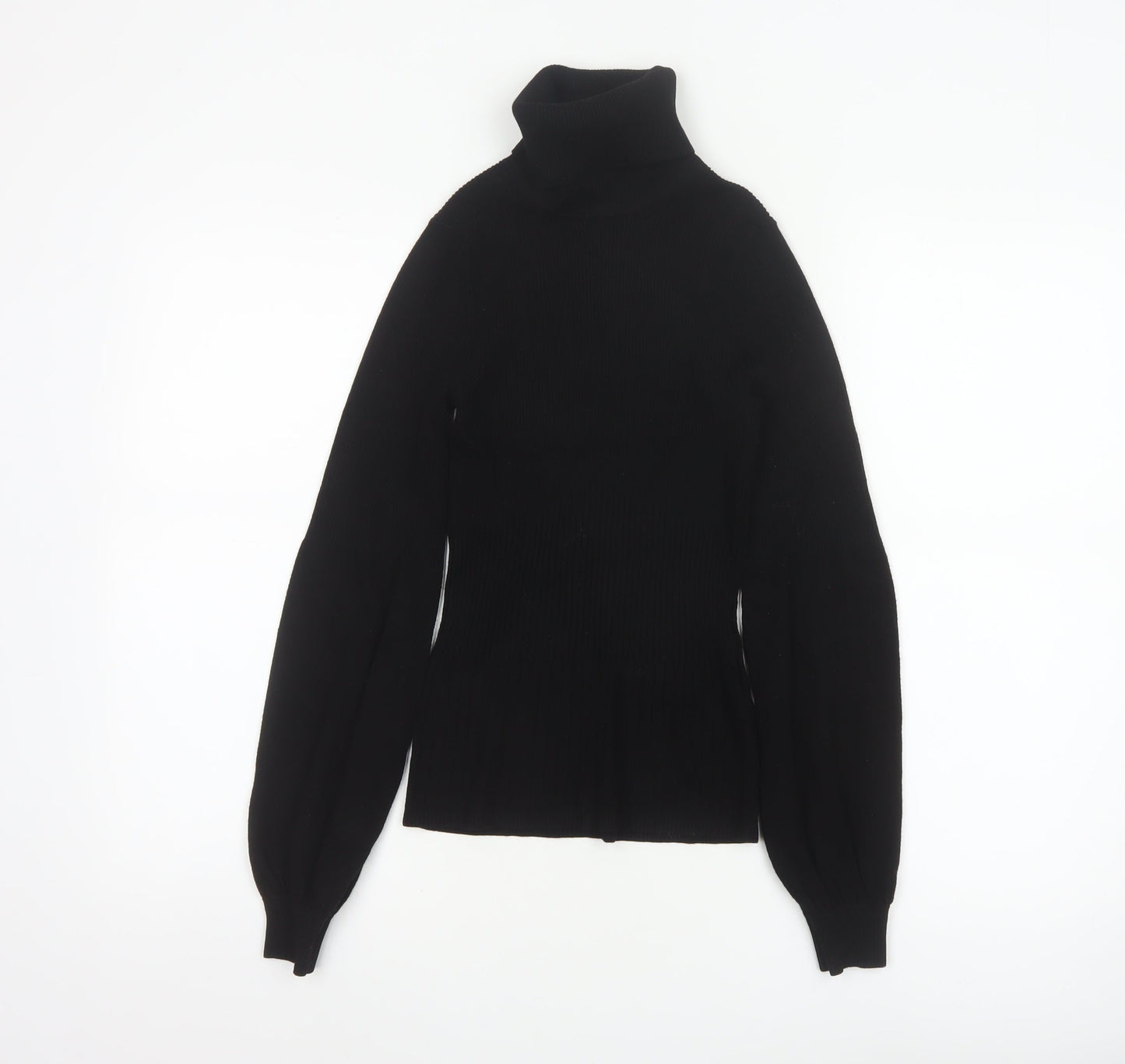 Karen Millen Women's Black Roll Neck Long Sleeve Slim Knit Jumper XS