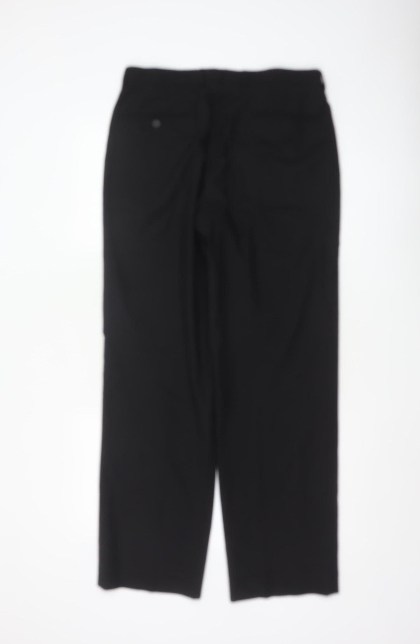 Taylor & Wright Men's Black Wool Blend Dress Trousers 34R