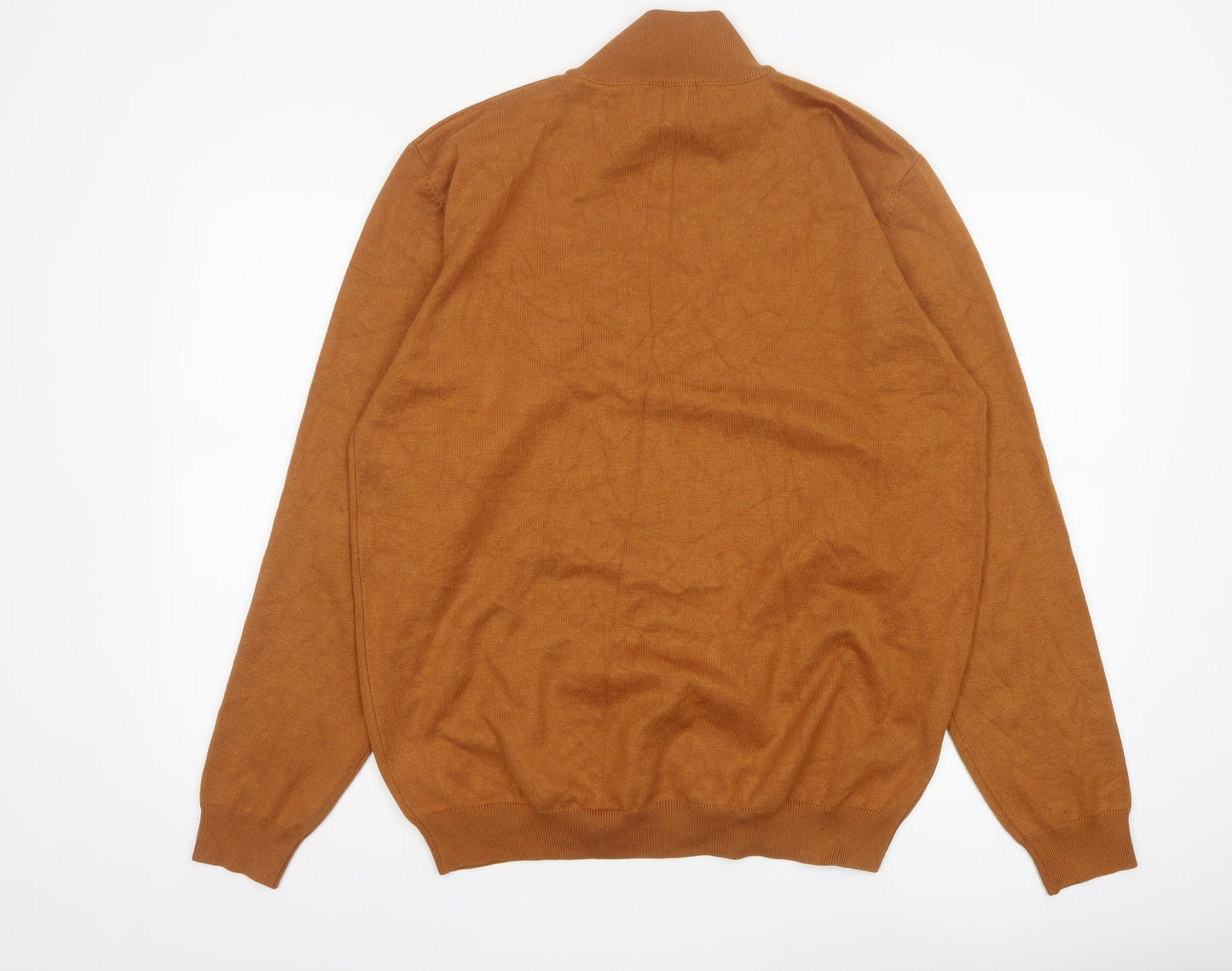 Sorbino Men’s Brown Roll Neck Pullover Jumper 2XL Viscose Knit
