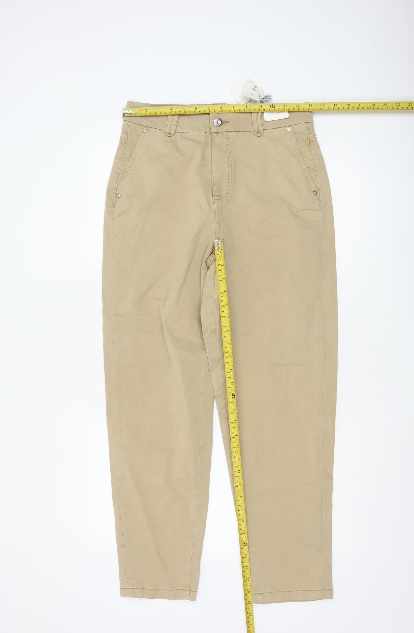 Marks and Spencer Per Una Women's Beige Size 10 Chino Trousers