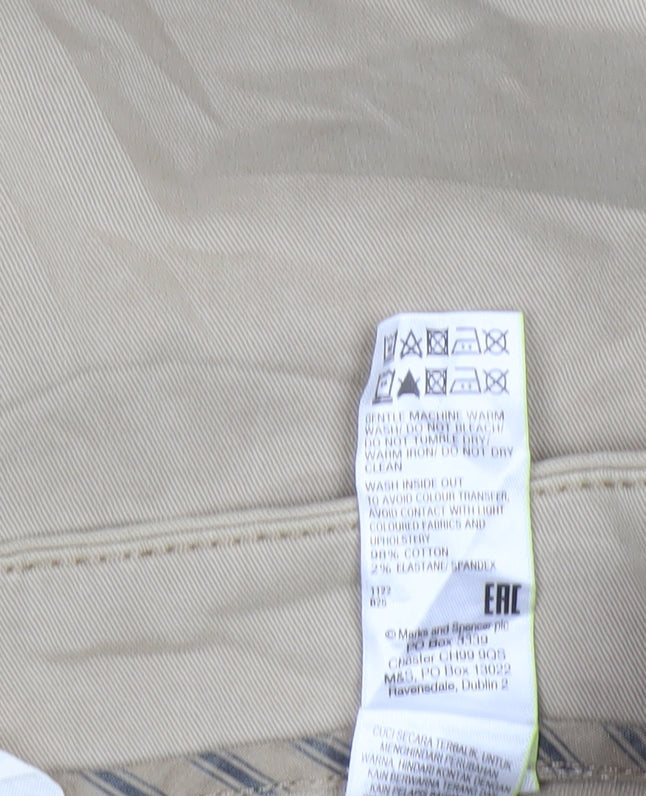 Marks and Spencer Per Una Women's Beige Size 10 Chino Trousers