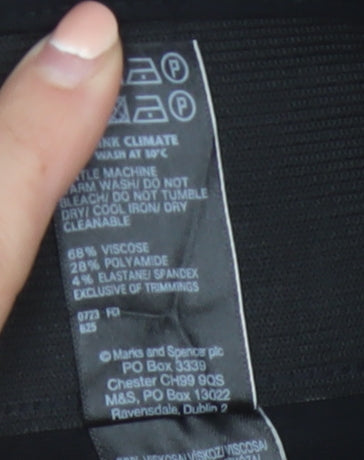 Marks and Spencer Women’s Black Size 16 Tall Stretch Skinny Leggings